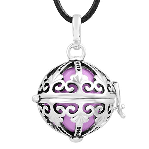 0710874275021 - EUDORA HARMONY BALL STERLING SILVER BABY SHOWER LOCKET PENDANT & 20MM SPHERE CHIME BELL WITH 30 CHAIN