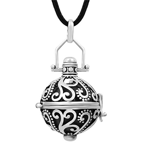 0710874285761 - EUDORA HARMONY BALL STERLING SILVER PENDANT & 18MM BABY ANGEL CALLER CHIME BALL WITH 45 CHAIN NECKLACE