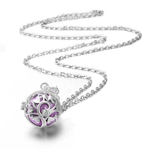 0710874297474 - EUDORA HARMONY BALL ANGEL SOUNDS BELL LOCKET CAGE WOMEN PENDANT CHAIN NECKLACE
