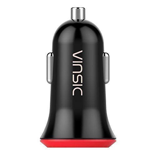 0710874316816 - VINSIC® USB TYPE C CAR CHARGER ADAPTER WITH TYPE C AND STANDARD USB A OUTPUTS FOR APPLE MACBOOK 12, NOKIA N1, NEXUS 5X 6P, LUMIA 950/950XL, AND MORE.