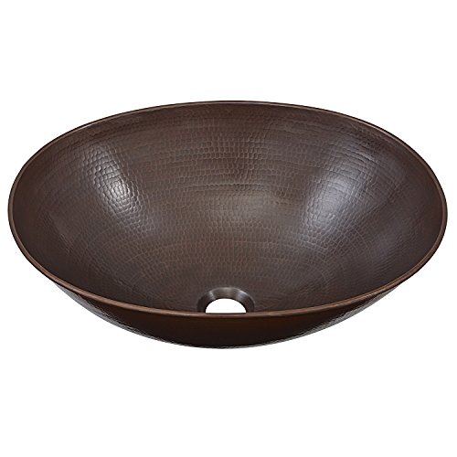 0710882160043 - SINKOLOGY SB306-18AG MAXWELL HANDMADE PURE SOLID VESSEL SINK, 18, AGED COPPER