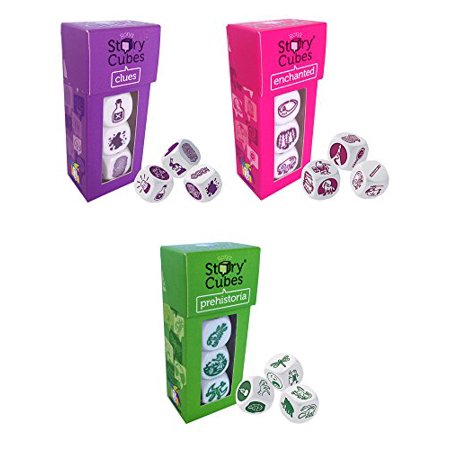 0710882334048 - RORY'S STORY CUBES - PREHISTORIA, ENCHANTED, CLUES (SET OF 3)