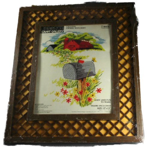0710997080649 - PARAGON CRAFT GALLERY CREWEL EMBROIDERY KIT - COUNTRY SCENE
