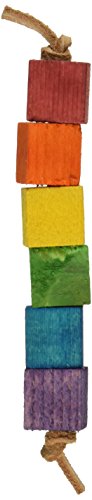 0711085004714 - PARADISE LEATHER AND BLOCKS PET TOY, 1 BY 6.5-INCH