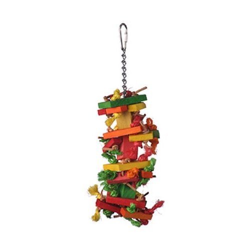 0711085006268 - PARADISE 2.5 BY 9-INCH KNOTS AND BLOCKS PET TOY, MINI