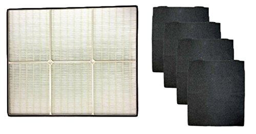0711099440140 - 1 X WHIRLPOOL 1183054K HEPA FILTER + 4 PRE-CARBON FILTERS-- FITS WHISP
