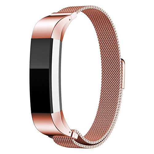 0711176899588 - FITBIT ALTA BAND LEXN ADJUSTABLE MILANESE COLORFUL METAL BANDS WITH STRONG MAGNETIC CLASP REPLACEMENT ACCESSORY WATCH BAND BRACELET LOOP WRIST FOR FITBIT ALTA ... (ROSE GOLD)