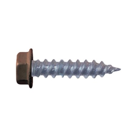 0711217125355 - AP PRODUCTS 012-TR50 BR 8 X 1 MH/RV UNSLOTTED HEX WASHER HEAD SCREW, PACK OF 50 - 1”, BROWN