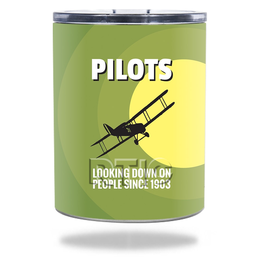 0071123739498 - MIGHTYSKINS RTLOW10-PILOTS SKIN FOR RTIC 10 OZ LOWBALL 2016 - PILOTS