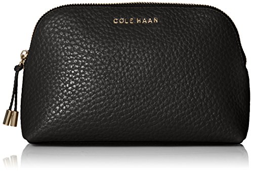0711372706024 - COLE HAAN ADELINE POUCH COSMETIC BAG, BLACK, ONE SIZE