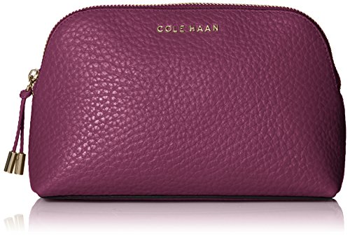 0711372706055 - COLE HAAN ADELINE POUCH COSMETIC BAG, VIOLET, ONE SIZE