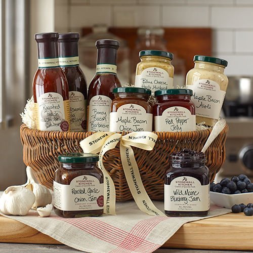 0711381328118 - STONEWALL KITCHEN 9 PIECE FAVORITE FLAVORS GIFT 2 BBQ SAUCE, 4 JAMS, MUSTARD, AIOLI AND DRESSING