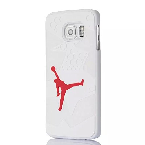 0711420983438 - CASEMORE SOFT SILICONE PHONE FULL PROTECTION SOLE BASKETBALL CASE COMPATIBLE FOR SUMSUNG GALAXY S6 EDGE COLORFUL RED PINK OR RED BLACK GREY (E11)