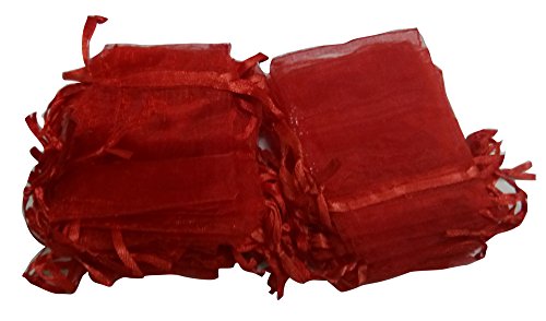0711508603012 - GENERIC WEDDING FAVOR GIFT BAGS, PACK OF 500 PCS RED