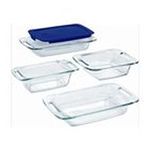 0071160063181 - EASY GRAB 5 PIECE BAKEWARE SET WITH BLUE PLASTIC COVER