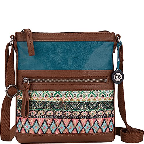 0711640534168 - THE SAK PAX SWING PACK CROSS BODY BAG, TEAL TRIBAL, ONE SIZE