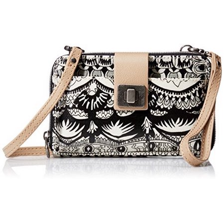0711640538746 - SAKROOTS ARTIST CIRCLE SMARTPHONE CONVERTIBLE CROSS BODY BAG, BLACK/AMP/WHITE ONE WORLD, ONE SIZE
