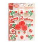 0071169402066 - CAKE DECORATIONS HAPPY BIRTHDAY ROSE CANDY