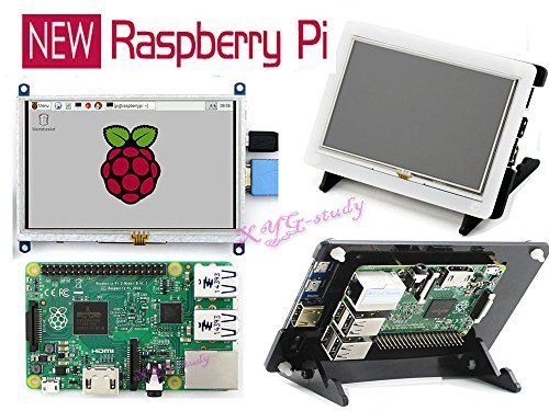 0711707259461 - NEW RASPBERRY PI 2 MODEL B + 5 INCH TOUCH SCREEN HDMI INTERFACE LCD + TOUCH PEN + HDMI CABLE + BICOLOR CASE + MICRO SD CARD READER @XYG-STUDY