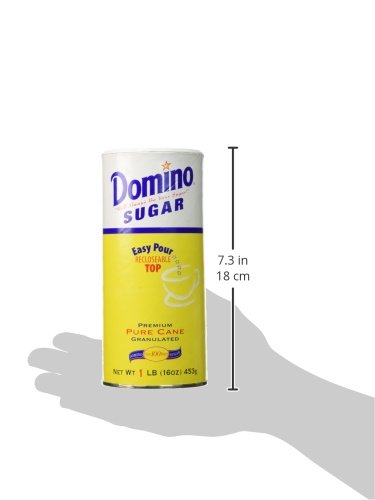0711717790046 - DOMINO PREMIUM PURE CANE GRANULATED SUGAR WITH EASY POUR RECLOSEABLE TOP 16 OZ. (PACK OF 1)