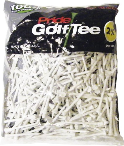 7117574199870 - PRIDE GOLF TEE - 2-3/4 INCH DELUXE TEE - 500 COUNT (WHITE)
