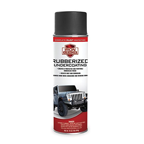 0711938479348 - 16 OZ. IRON ARMOR?? BLACK RUBBERIZED UNDERCOATING SPRAY PAINT SPECIAL