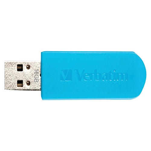 0711938978452 - VERBATIM 16 GB STORE 'N' GO MINI USB 2.0 FLASH DRIVE, BLUE 49832