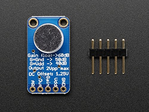 0711978442593 - ADAFRUIT ELECTRET MICROPHONE AMPLIFIER - MAX9814 WITH AUTO GAIN CONTROL