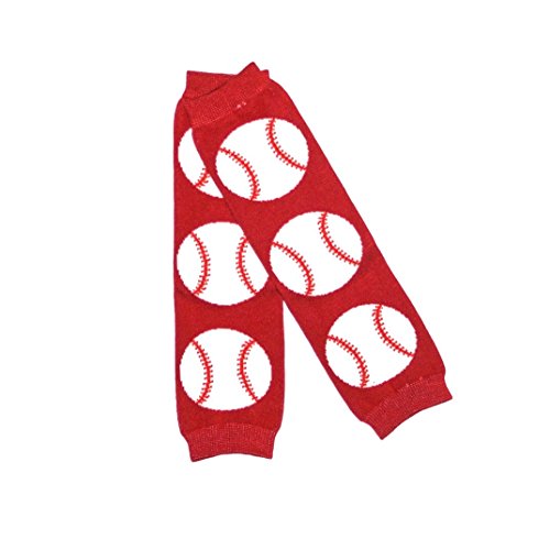 0712038076239 - #UU&MEE BABY LEG WARMERS (BASEBALL RED)