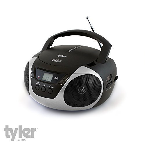 0712131664722 - TYLER PORTABLE SPORT STEREO CD PLAYER TAU101-SL WITH AM/FM RADIO AND AUX & HEADPHONE JACK LINE-IN (SILVER)