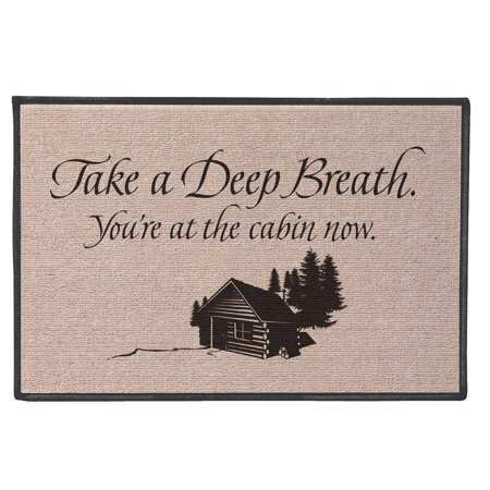 0712131815940 - TAKE A DEEP BREATH - YOU'RE AT THE CABIN NOW DOORMAT