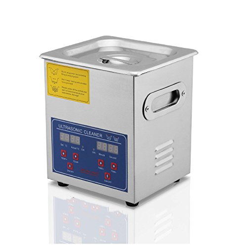 0712166589625 - VEVOR COMMERCIAL ULTRASONIC CLEANER 2L HEATED ULTRASONIC CLEANER WITH DIGITAL TIMER JEWELRY WATCH GLASSES CLEANER LARGE CAPACITY CLEANER SOLUTION