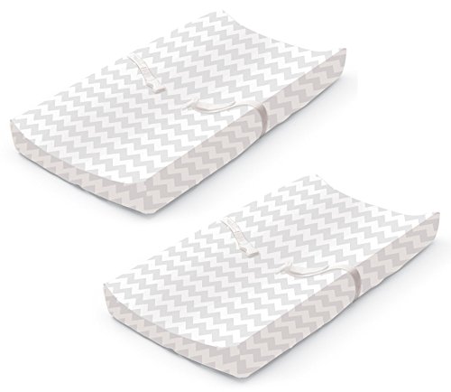 0712190071745 - SUMMER INFANT ULTRA PLUSH CHANGING PAD COVER, CHEVRON, 2 COUNT