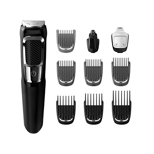 0712190154295 - PHILIPS NORELCO ALL-IN-ONE TURBO-POWERED MULTIGROOM BEARD NOSE EAR TRIMMER & SHAVER WITH 13 ATTACHMENTS