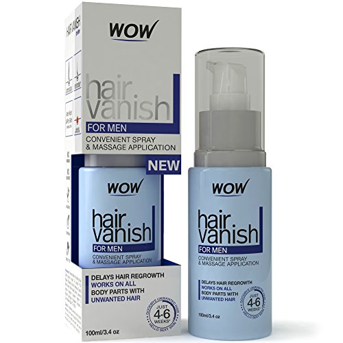 0712190416003 - NEW WOW HAIR VANISH FOR MEN - ALL NATURAL HAIR REMOVAL CREAM, LOTION MOISTURIZES SKIN & REDUCES GROWTH, HAIR THICKNESS & APPEARANCE - NEW IMPROVED FORMULA