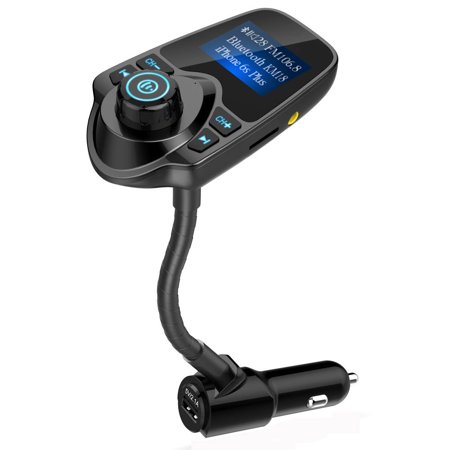0712201002645 - NULAXY WIRELESS IN-CAR BLUETOOTH FM TRANSMITTER RADIO ADAPTER CAR KIT W 1.44 INCH DISPLAY SUPPORTS TF/SD CARD AND USB CAR CHARGER FOR ALL SMARTPHONES AUDIO PLAYERS