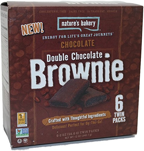 0712201726305 - NATURES BAKERY DOUBLE CHOCOLATE BROWNIE, CHOCOLATE, 6 COUNT (PACK OF 4)