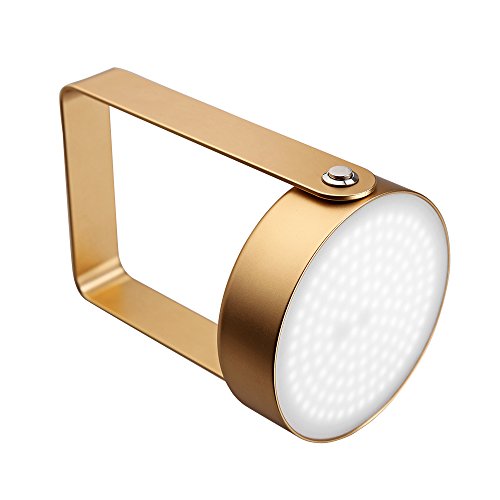 0712202344904 - LEBEN ADJUSTABLE LED LIGHT HIGH QUALITY DESK LAMP FOR KIDS TABLE LAMP CAMPING LIGHT (GOLD)
