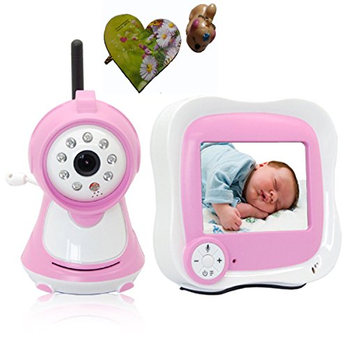 0712243508853 - 3.5 WIRELESS DIGITAL BABY MONITOR IR VIDEO TALK ONE CAMERA NIGHT VISION VIDEO / BABY MONITOR (PINK)
