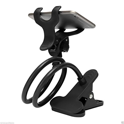0712265185926 - LAZY BED DESKTOP CAR STAND MOUNT HOLDER - QUIRKIO - FLEXIBLE LONG ARM 360° ROTATING UNIVERSAL CELL PHONE HOLDER STAND FOR IPHONE, SAMSUNG LG HTC
