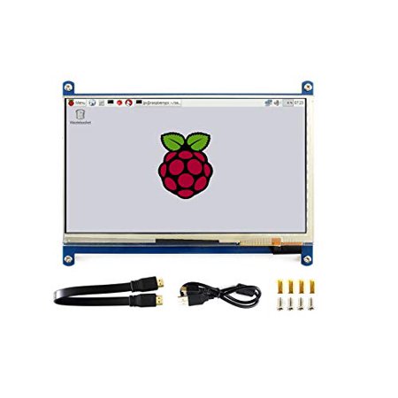 0712321341648 - WAVESHARE 7 INCH 1024*600 CAPACITIVE TOUCH SCREEN LCD DISPLAY HDMI INTERFACE CUSTOM RASPBIAN ANGSTROM SUPPORTS VARIOUS SYSTEMS FOR ALL VER. RASPBERRY PI BEAGLEBONE BLACK BANANA PI/PRO VIDEO PHOTO KIT