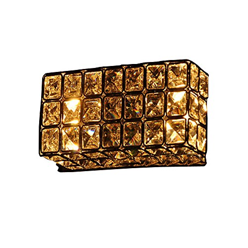 0712322514119 - GENERIC K9 CRYSTAL SQUARE WALL LIGHTS WITH 2 LIGHT