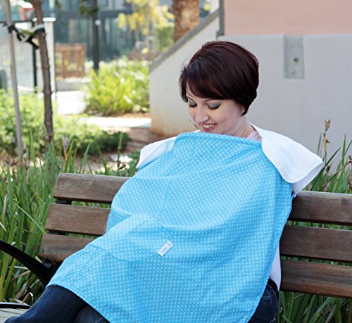 0712324503241 - BEST NURSING COVER FOR BREASTFEEDING, 100% BREATHABLE COTTON WITH BURP CLOTHS & STROLLER COVER, ENSURES PRIVACY AND SOCIAL ACCEPTANCE, HELPS BABY RELAX, USE ANYWHERE