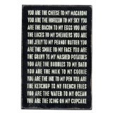0712392250801 - YOU ARE THE CHEESE TO MY MACARONI - MAILABLE WOODEN GREETING CARD FOR BIRTHDAYS, ANNIVERSARIES, WEDDINGS, AND SPECIAL OCCASIONS