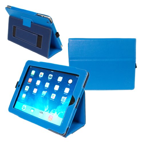 0712392289337 - KYASI LONDON ALL BUSINESS FOLIO CASE COVER WITH EXECUTIVE CARD SLOTS FOR APPLE IPAD 2, IPAD 3 OR IPAD 4, OCTOBER BLUE