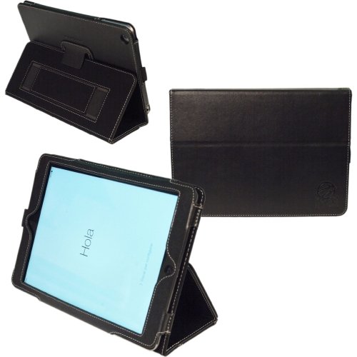 0712392290197 - KYASI LONDON ALL BUSINESS FOLIO CASE COVER WITH EXECUTIVE CARD SLOTS FOR APPLE IPAD AIR, ONYX BLACK