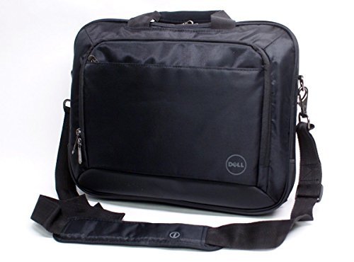 0712395832974 - GENUINE DELL T43DV 14INCH BLACK NYLON BUSINESS WORK OFFICE LAPTOP NOTEBOOK CARRY-CASE BAG TOTE MESSENGER BAG WITH SHOULDER STRAP FITS UP TO 14 SCREENS OR SMALLER