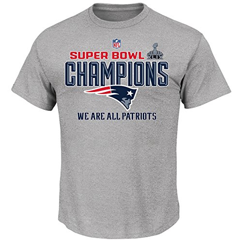 0712395853702 - NEW ENGLAND PATRIOTS NFL SUPER BOWL XLIX CHAMPIONS YOUTH TROPHY COLLECTION T-SHIRT (YOUTH XLARGE 18/20)