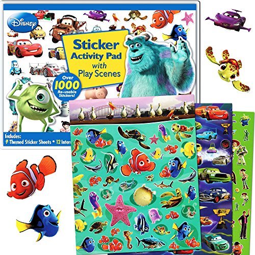 0712411760328 - DISNEY PIXAR ULTIMATE STICKER ACTIVITY PAD ~ OVER 1000 PIXAR STICKERS FEATURING CARS, FINDING NEMO, TOY STORY, MONSTERS INC. AND MORE!