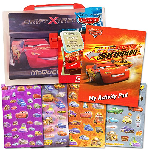 0712411768270 - DISNEY CARS STICKERS & ACTIVITY BOOK SET (192 STICKERS, 20 PG ACTIVITY BOOK, 4 PLAY SCENES, CARRY CASE)